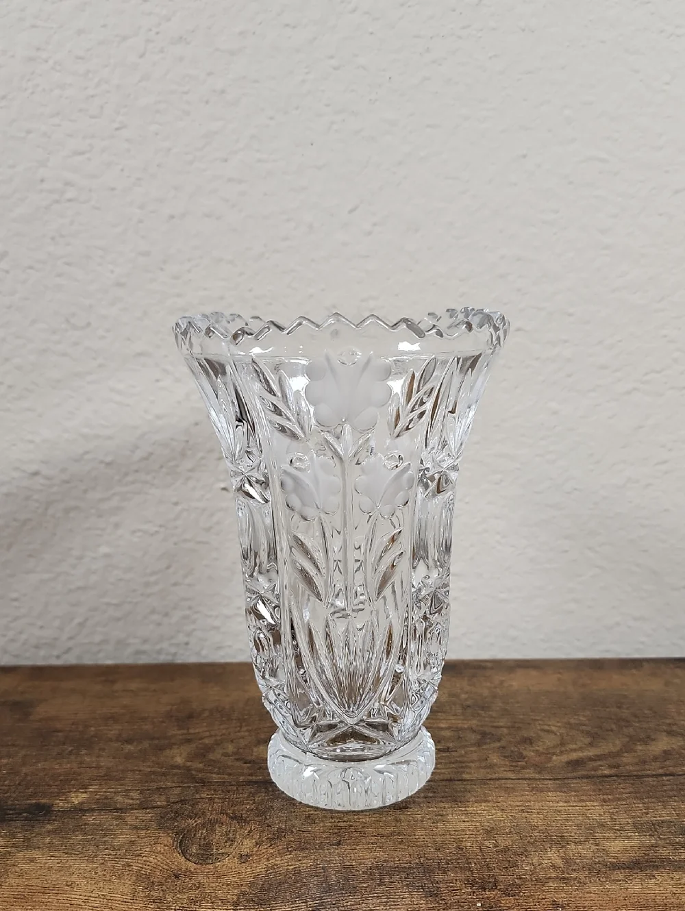 Vintage Anna Hutte Bleikristall Crystal Vase